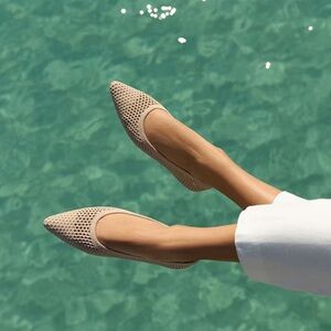 Vivaia Pointed-Toe Breathable Mesh Ballet Flats (Aria 5°) | New w/o tags